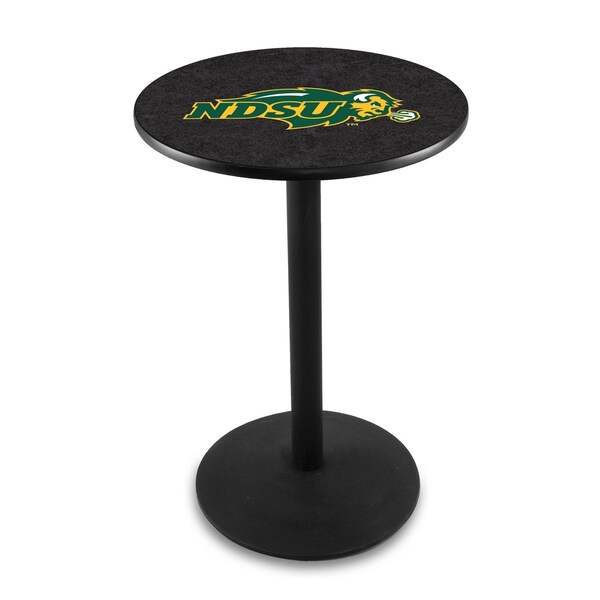 36" Blk Wrinkle North Dakota State Pub Table